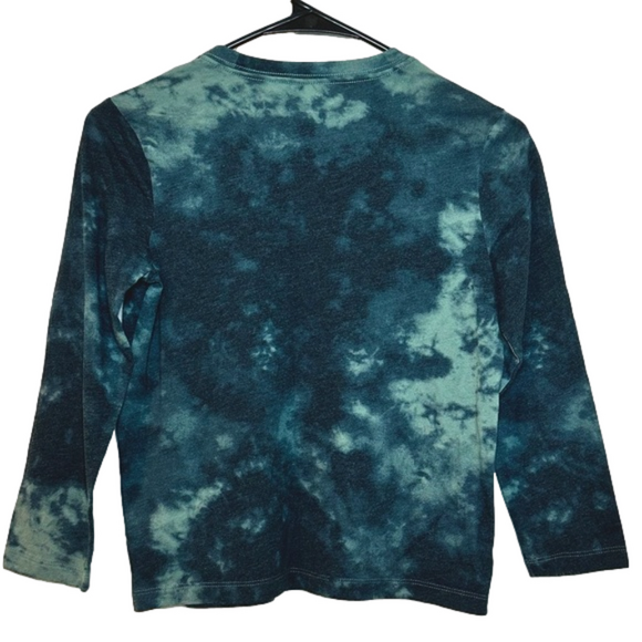 OLD NAVY Green & Blue Tye-Dye Long Sleeve Shirt - Picture 4 of 4